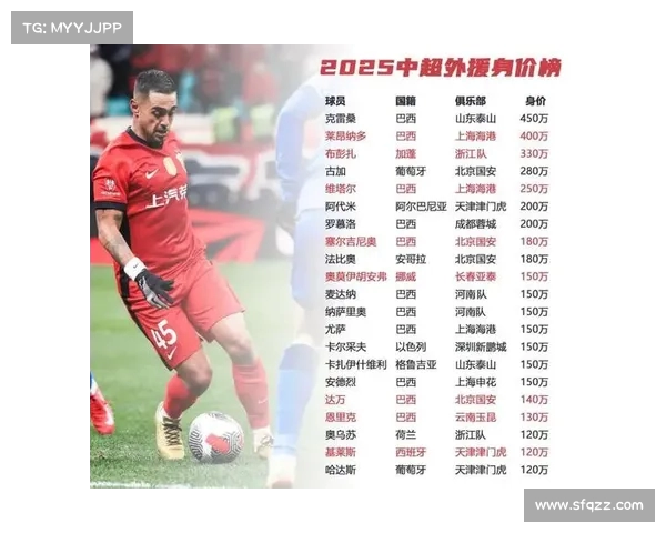 中超外援的市场价值与表现分析